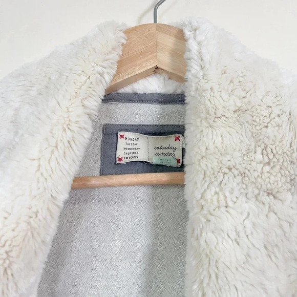 Anthropologie Saturday Sunday Open  Sherpa Cardigan - Picture 13 of 14